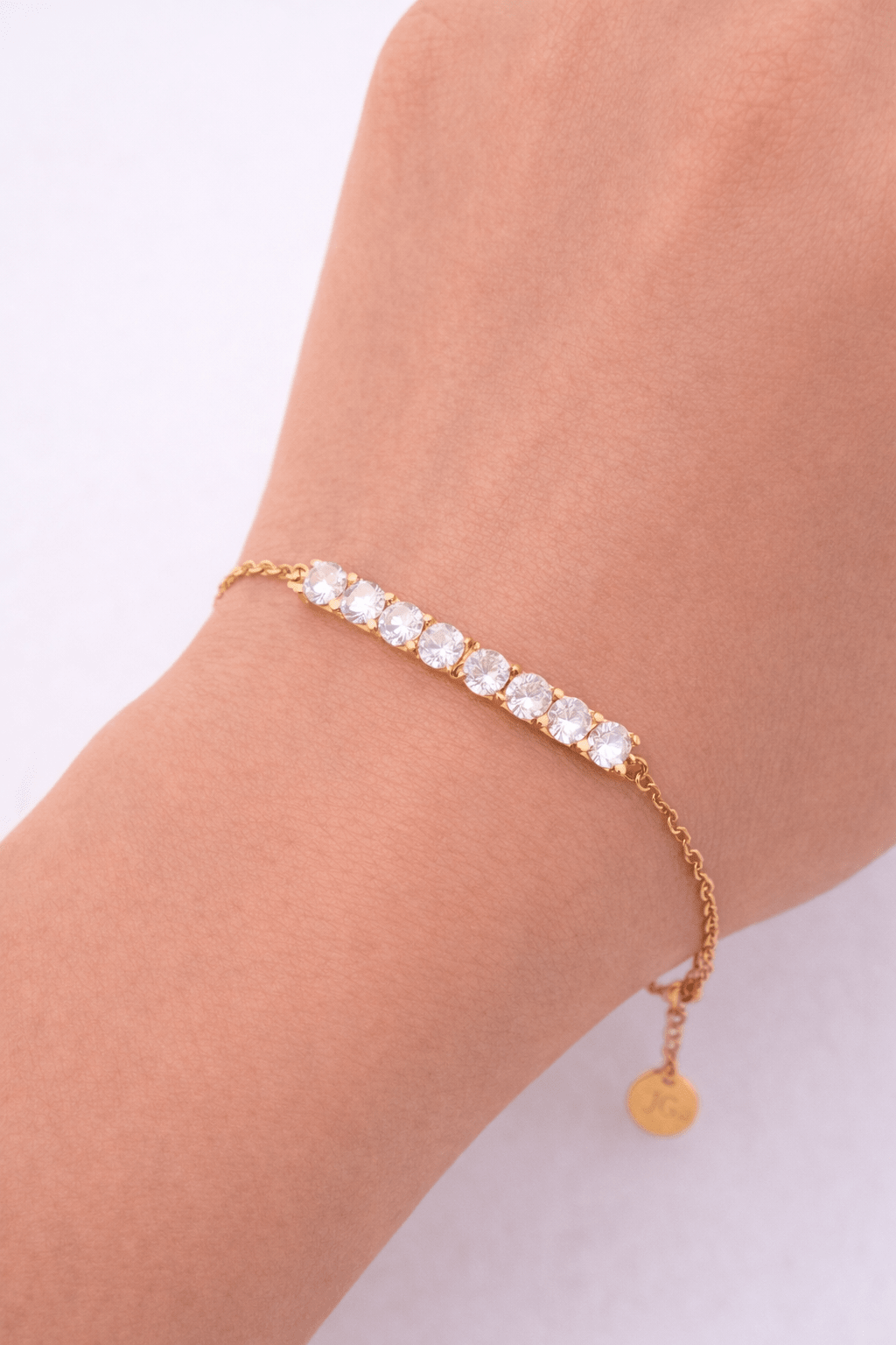 HALF N HALF DAINTY BRACELET best gold plated tarnish and water resistant piece by Irish Jewellery brand - Lynott Jewellery
