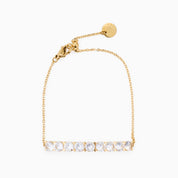 HALF N HALF DAINTY BRACELET best gold plated tarnish and water resistant piece by Irish Jewellery brand - Lynott Jewellery