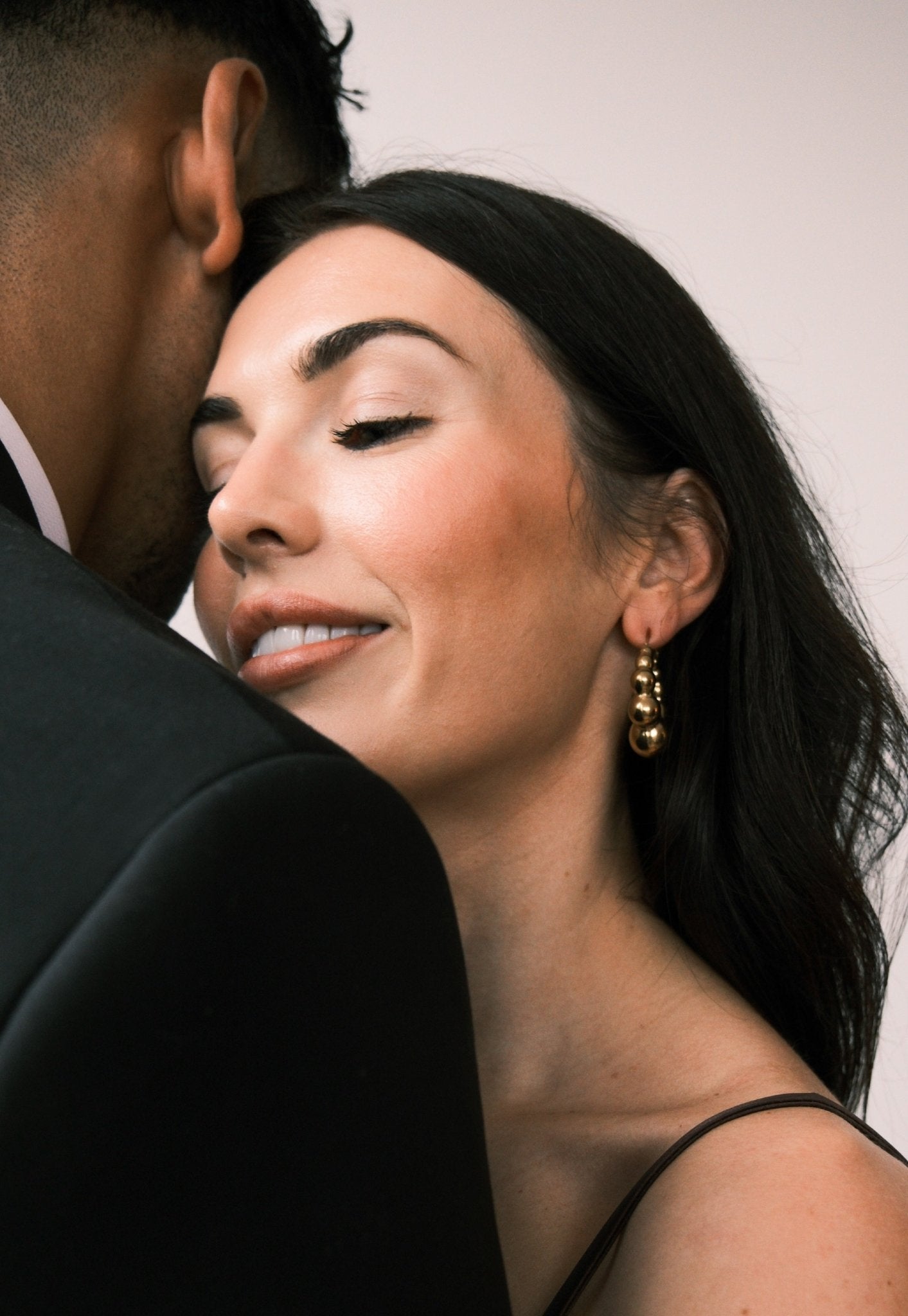 CHUNKY BUBBLE HOOP best gold plated tarnish and water resistant piece by Irish Jewellery brand - Lynott Jewellery