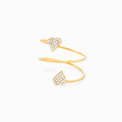 LOVE SPIRAL ADJUSTABLE RING best gold plated tarnish and water resistant piece by Irish Jewellery brand - Lynott Jewellery