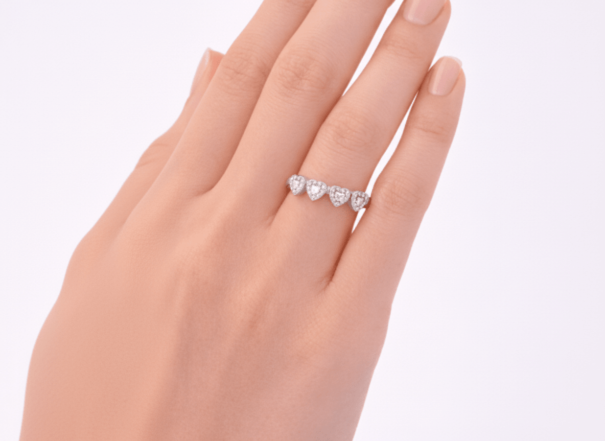 WOVEN HEARTS ADJUSTABLE RING best gold plated tarnish and water resistant piece by Irish Jewellery brand - Lynott Jewellery