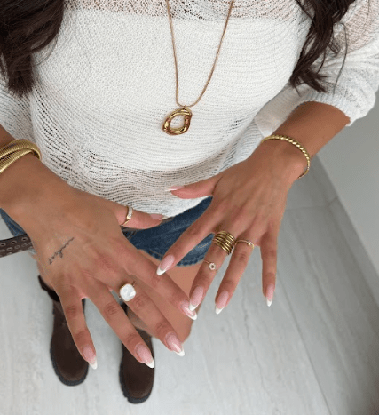 CIRCLE PINKY DELICATE RING best gold plated tarnish and water resistant piece by Irish Jewellery brand - Lynott Jewellery