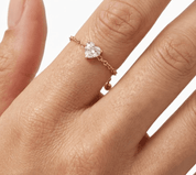 POP OF PINKY RING best gold plated tarnish and water resistant piece by Irish Jewellery brand - Lynott Jewellery
