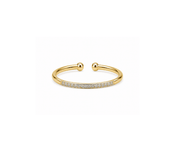 PINKY DELICATE SPARKLE RING best gold plated tarnish and water resistant piece by Irish Jewellery brand - Lynott Jewellery