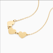 RACHEL GORRY TRUE HEART ENGRAVABLE NECKLACE best gold plated tarnish and water resistant piece by Irish Jewellery brand - Lynott Jewellery