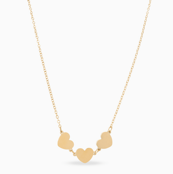 RACHEL GORRY TRUE HEART ENGRAVABLE NECKLACE best gold plated tarnish and water resistant piece by Irish Jewellery brand - Lynott Jewellery