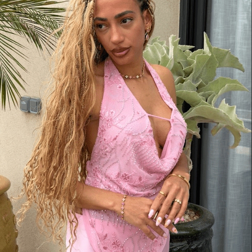 TOTAL GLAM CRYSTAL PINK BRACELET best gold plated tarnish and water resistant piece by Irish Jewellery brand - Lynott Jewellery