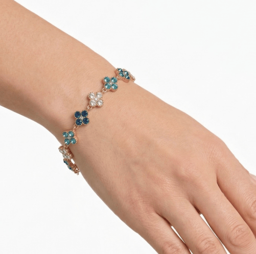 TOTAL GLAM BLUE BRACELET best gold plated tarnish and water resistant piece by Irish Jewellery brand - Lynott Jewellery