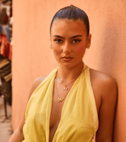 MEGAN FORTE CLARKE CHRONICALLY ONLINE INITIAL CHARM NECKLACE best gold plated tarnish and water resistant piece by Irish Jewellery brand - Lynott Jewellery