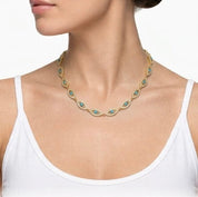 RHODES EVIL EYE NECKLACE best gold plated tarnish and water resistant piece by Irish Jewellery brand - Lynott Jewellery