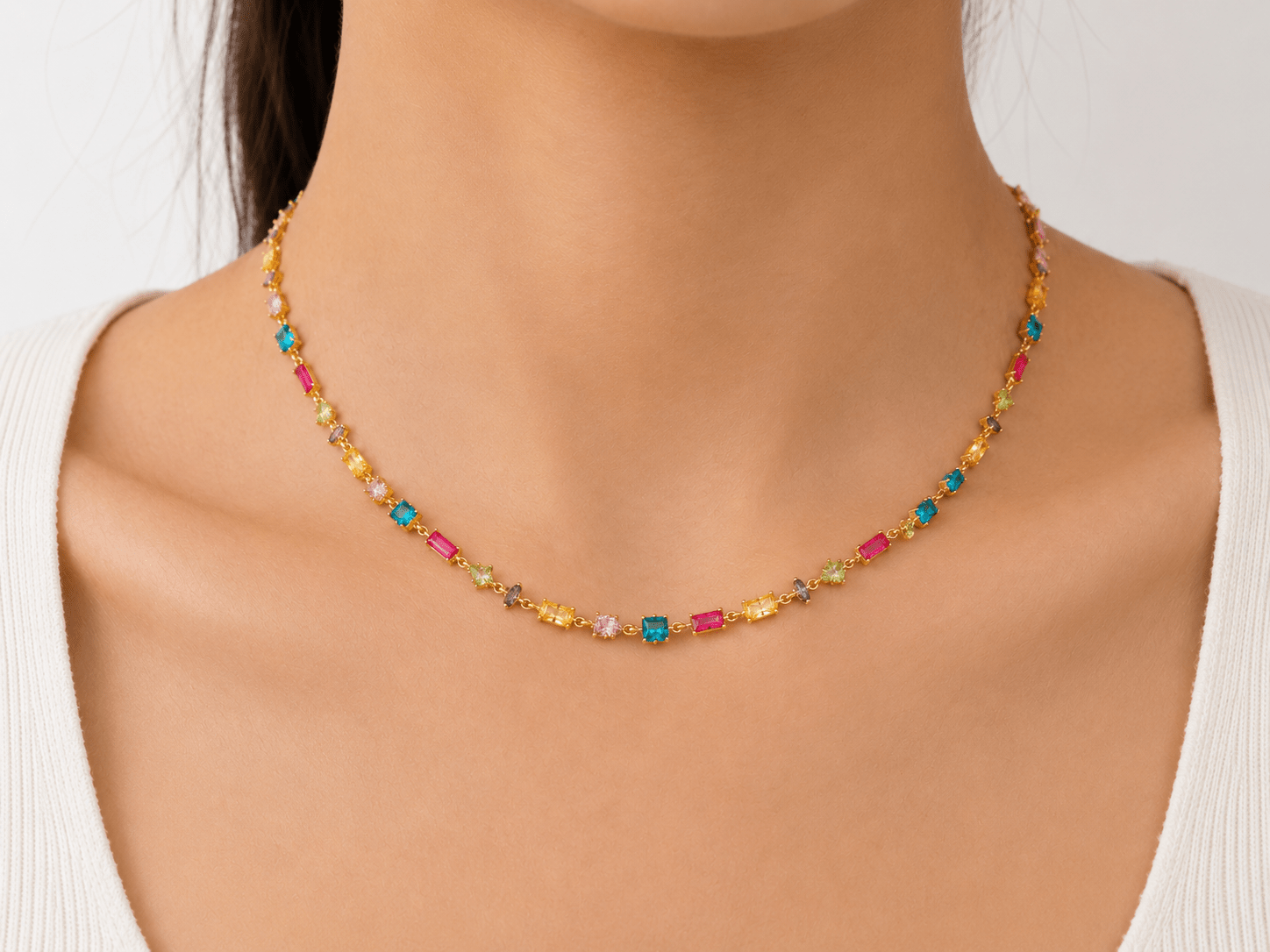 IBIZA NECKLACE best gold plated tarnish and water resistant piece by Irish Jewellery brand - Lynott Jewellery