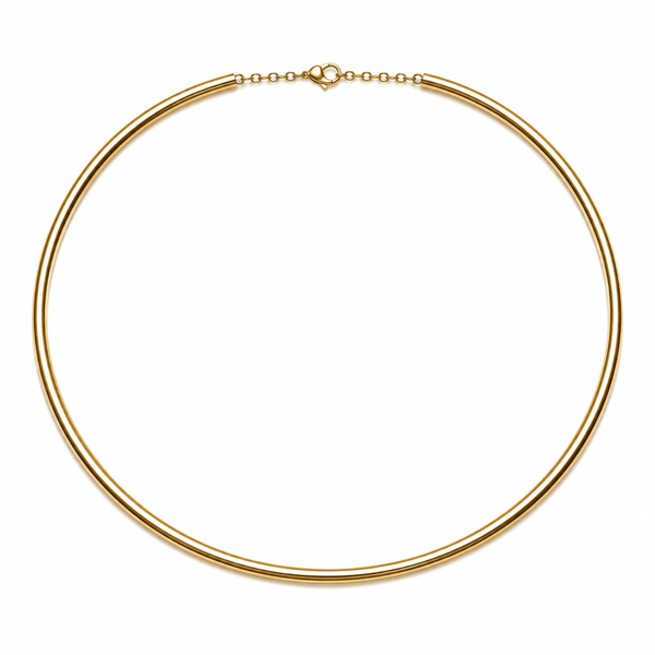 SCULPTED CHOKER best gold plated tarnish and water resistant piece by Irish Jewellery brand - Lynott Jewellery