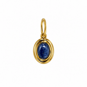ORBIT BLUE CHARM best gold plated tarnish and water resistant piece by Irish Jewellery brand - Lynott Jewellery