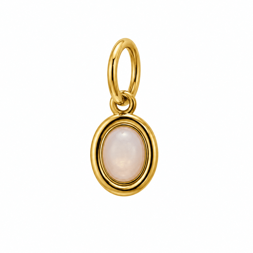 ORBIT PEARL CHARM best gold plated tarnish and water resistant piece by Irish Jewellery brand - Lynott Jewellery