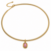 ORBIT PINK CHARM best gold plated tarnish and water resistant piece by Irish Jewellery brand - Lynott Jewellery