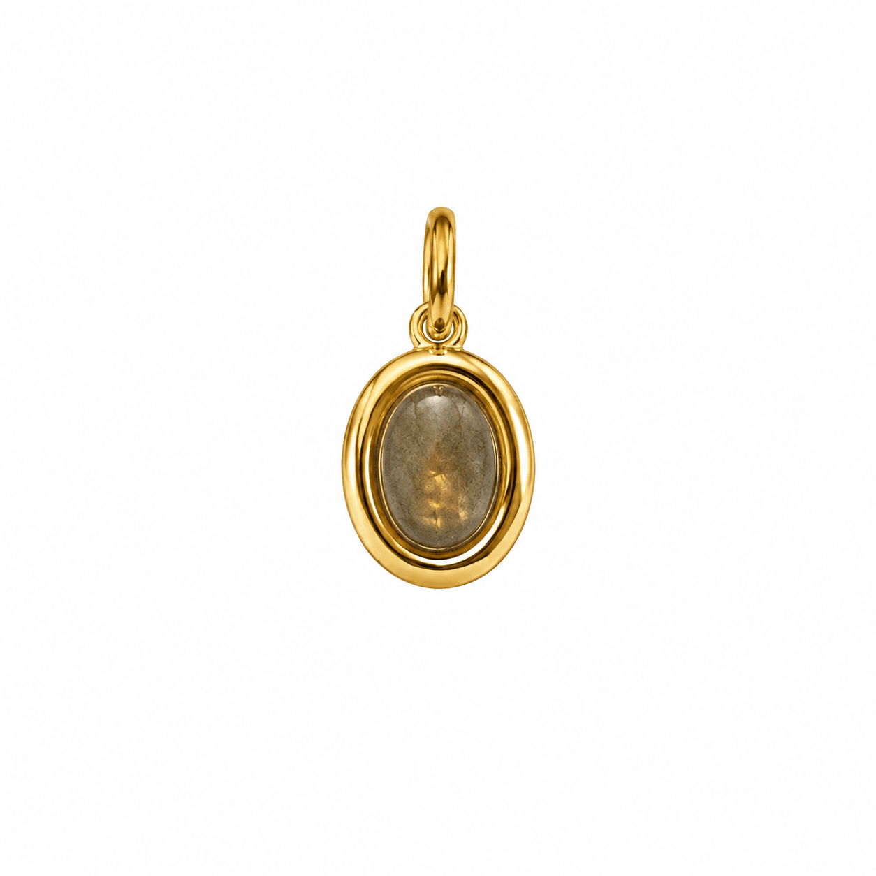 ORBIT GREY CHARM best gold plated tarnish and water resistant piece by Irish Jewellery brand - Lynott Jewellery