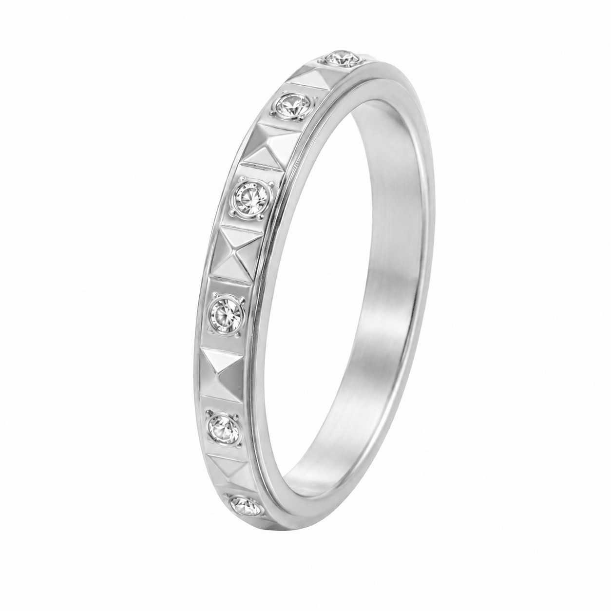 PRISM SPINNING RING best gold plated tarnish and water resistant piece by Irish Jewellery brand - Lynott Jewellery