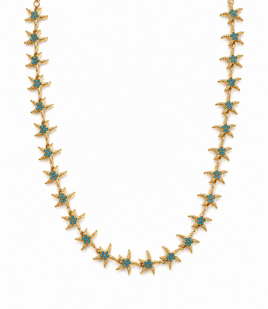 SEASIDE STAR NECKLACE best gold plated tarnish and water resistant piece by Irish Jewellery brand - Lynott Jewellery
