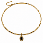 ORBIT BLACK CHARM best gold plated tarnish and water resistant piece by Irish Jewellery brand - Lynott Jewellery