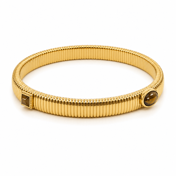 SOL BANGLE best gold plated tarnish and water resistant piece by Irish Jewellery brand - Lynott Jewellery