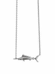 WILD TIDE SWORDFISH NECKLACE best gold plated tarnish and water resistant piece by Irish Jewellery brand - Lynott Jewellery