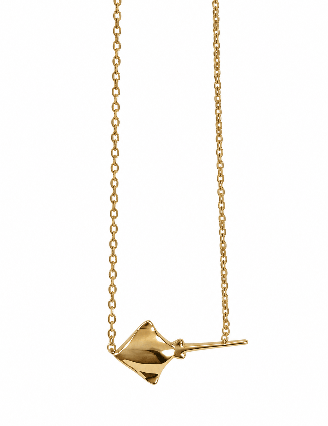 SEA WING STING RAY NECKLACE best gold plated tarnish and water resistant piece by Irish Jewellery brand - Lynott Jewellery