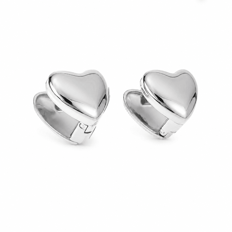 ROUNDED HEART STUD best gold plated tarnish and water resistant piece by Irish Jewellery brand - Lynott Jewellery