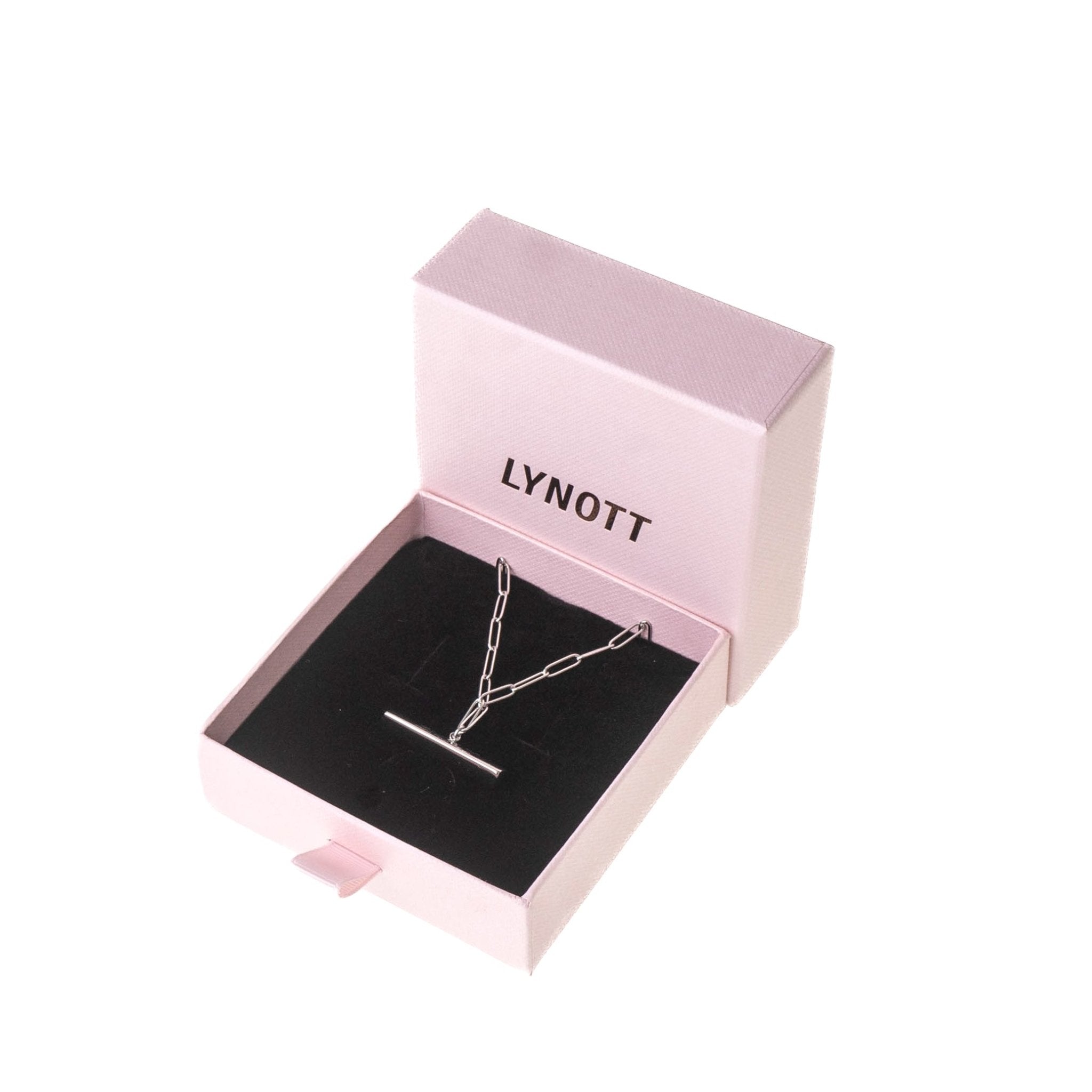 ENGRAVABLE T BAR NECKLACE best gold plated tarnish and water resistant piece by Irish Jewellery brand - Lynott Jewellery
