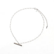 ENGRAVABLE T BAR NECKLACE best gold plated tarnish and water resistant piece by Irish Jewellery brand - Lynott Jewellery