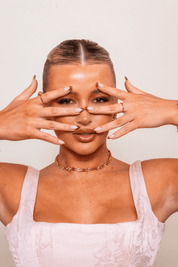 CHARLEEN X ANGEL ADJUSTABLE RING best gold plated tarnish and water resistant piece by - Lynott Jewellery