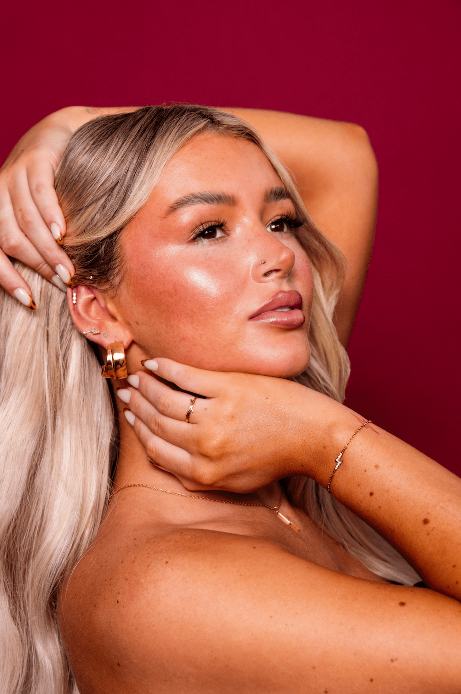 CHARLEEN X ANGEL ADJUSTABLE RING best gold plated tarnish and water resistant piece by - Lynott Jewellery