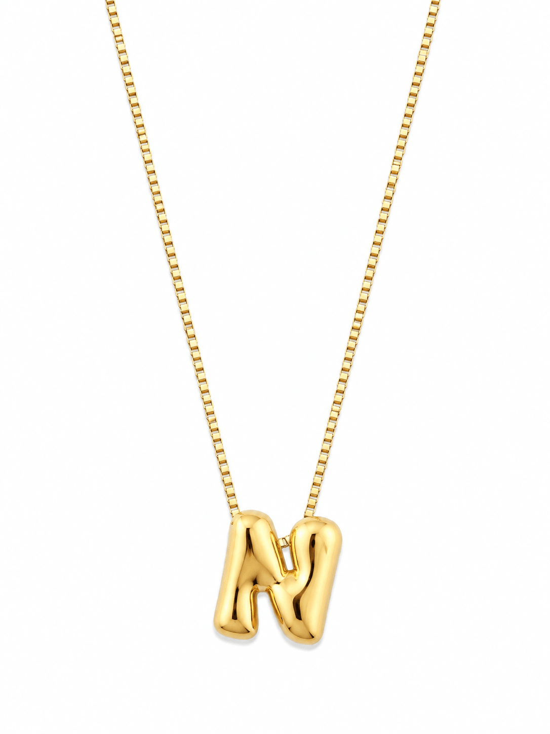 HALEY BUBBLE INITIAL NECKLACE best gold plated tarnish and water resistant piece by Irish Jewellery brand - Lynott Jewellery