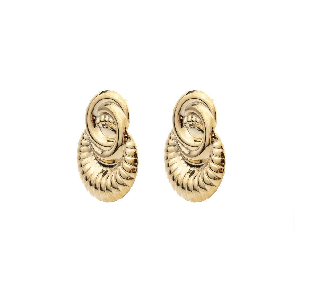 MEDITERANEAN STATEMENT EARRINGS best gold plated tarnish and water resistant piece by - Lynott Jewellery