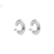 TWISTED HOOPS best gold plated tarnish and water resistant piece by Irish Jewellery brand - Lynott Jewellery