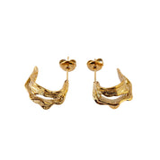 MONTENEGRO HOOPS best gold plated tarnish and water resistant piece by Irish Jewellery brand - Lynott Jewellery