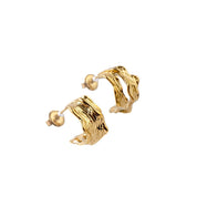 MONTENEGRO HOOPS best gold plated tarnish and water resistant piece by Irish Jewellery brand - Lynott Jewellery