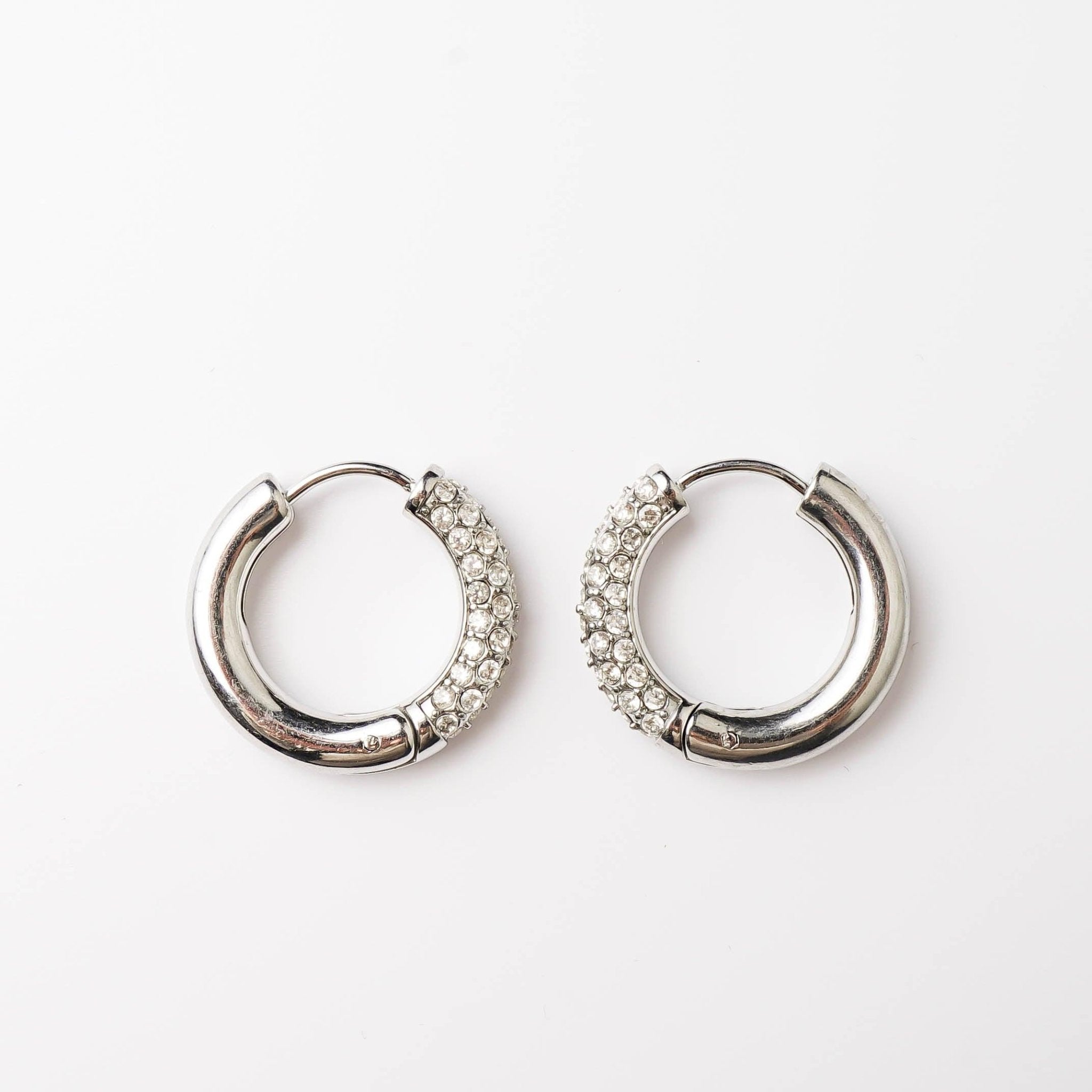 HALF N HALF HOOP best gold plated tarnish and water resistant piece by Irish Jewellery brand - Lynott Jewellery