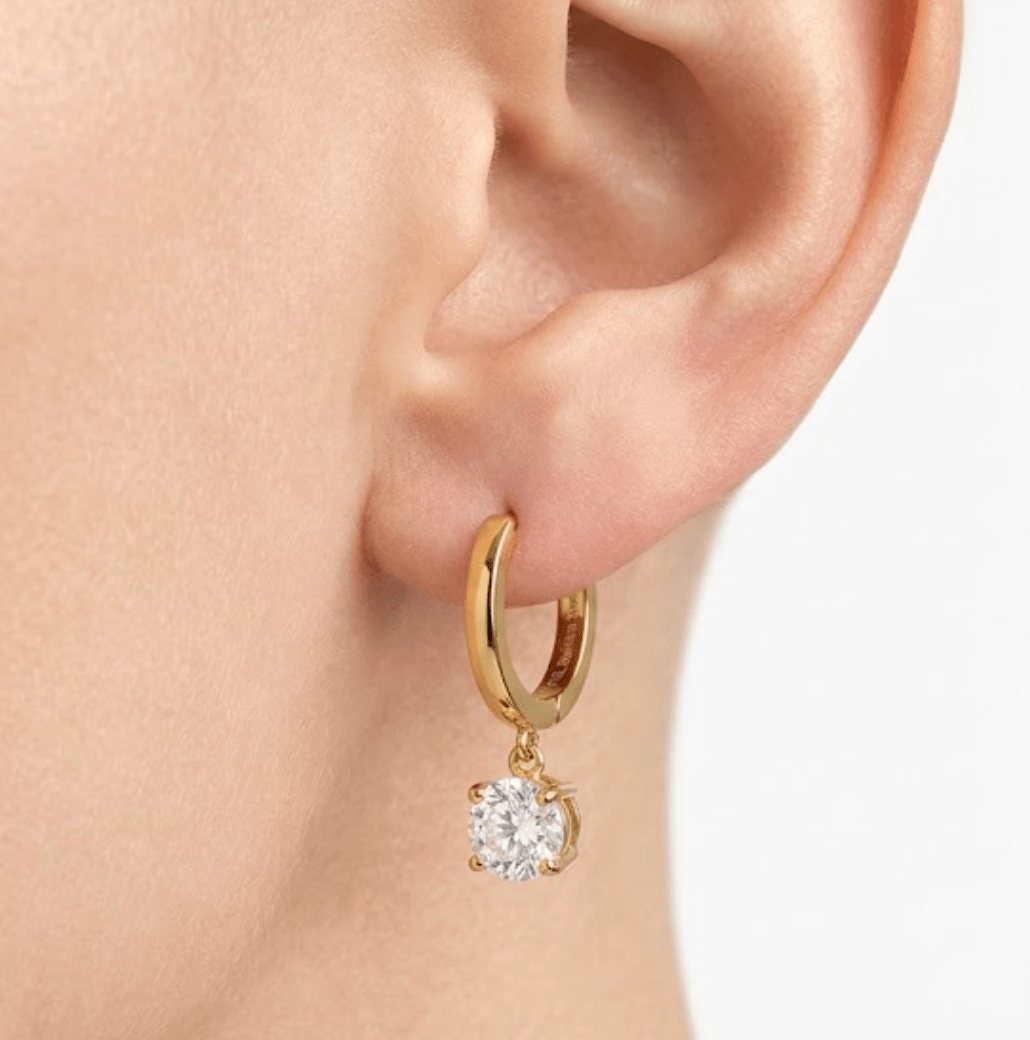 LAILA HUGGIES best gold plated tarnish and water resistant piece by Irish Jewellery brand - Lynott Jewellery
