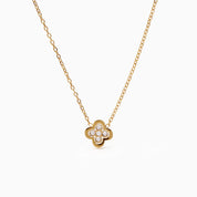 ELEGANCE CLOVER NECKLACE best gold plated tarnish and water resistant piece by - Lynott Jewellery