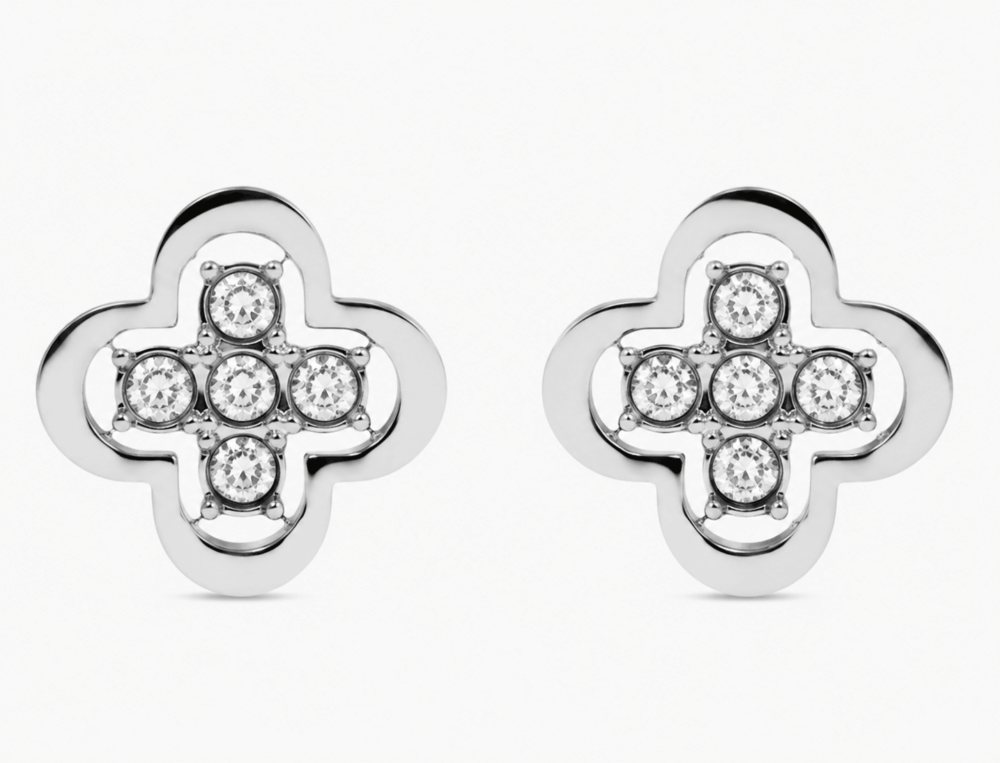 ELEGANCE CLOVER STUDS best gold plated tarnish and water resistant piece by Irish Jewellery brand - Lynott Jewellery