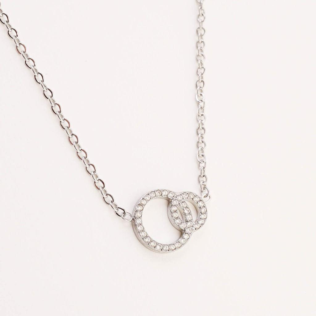 CIRCLE LINK NECKLACE best gold plated tarnish and water resistant piece by Irish Jewellery brand - Lynott Jewellery