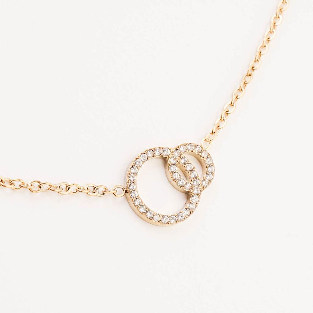 CIRCLE LINK NECKLACE best gold plated tarnish and water resistant piece by Irish Jewellery brand - Lynott Jewellery