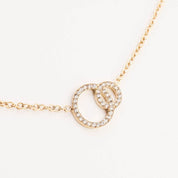 CIRCLE LINK NECKLACE best gold plated tarnish and water resistant piece by Irish Jewellery brand - Lynott Jewellery