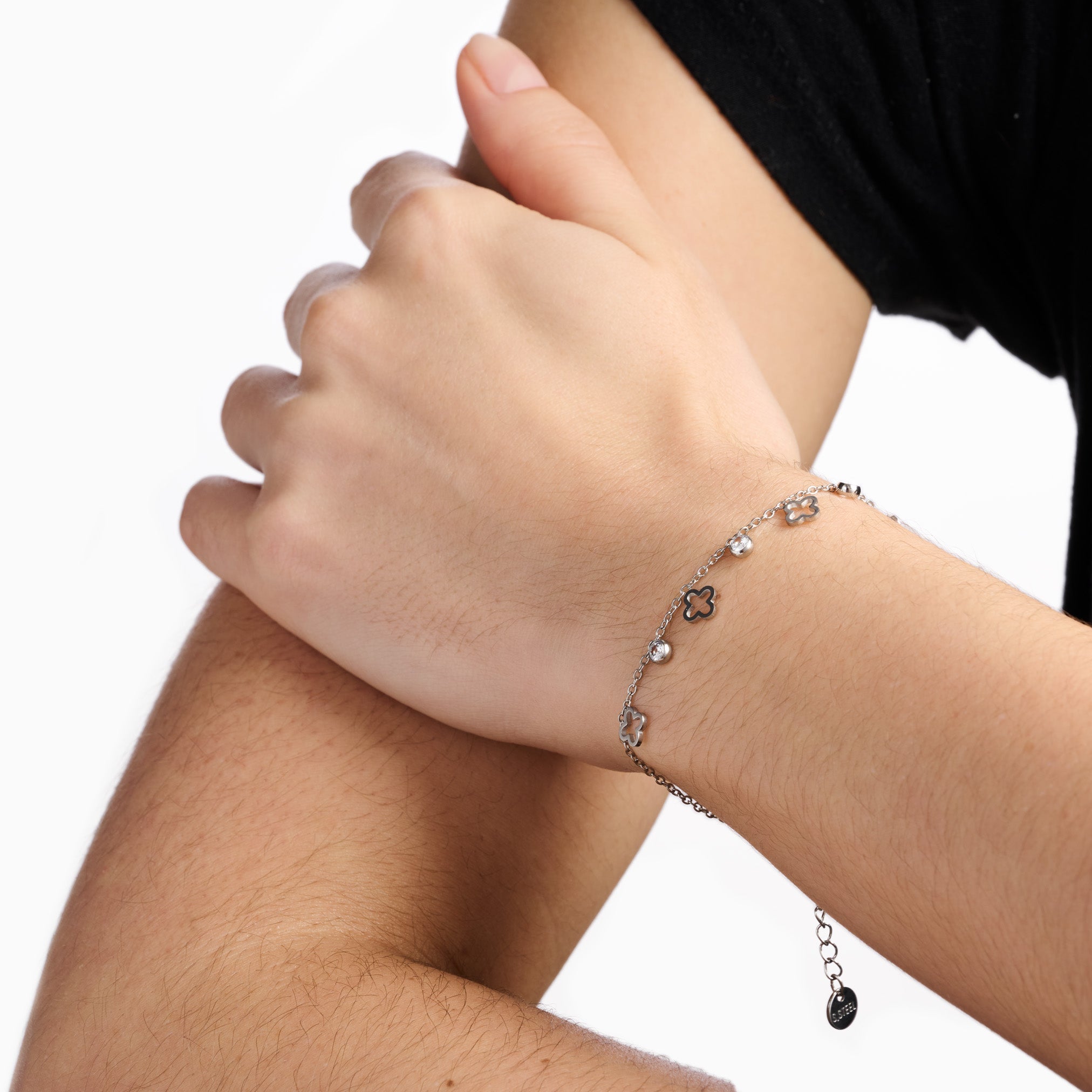 MINI CLOVER BRACELET best gold plated tarnish and water resistant piece by Irish Jewellery brand - Lynott Jewellery