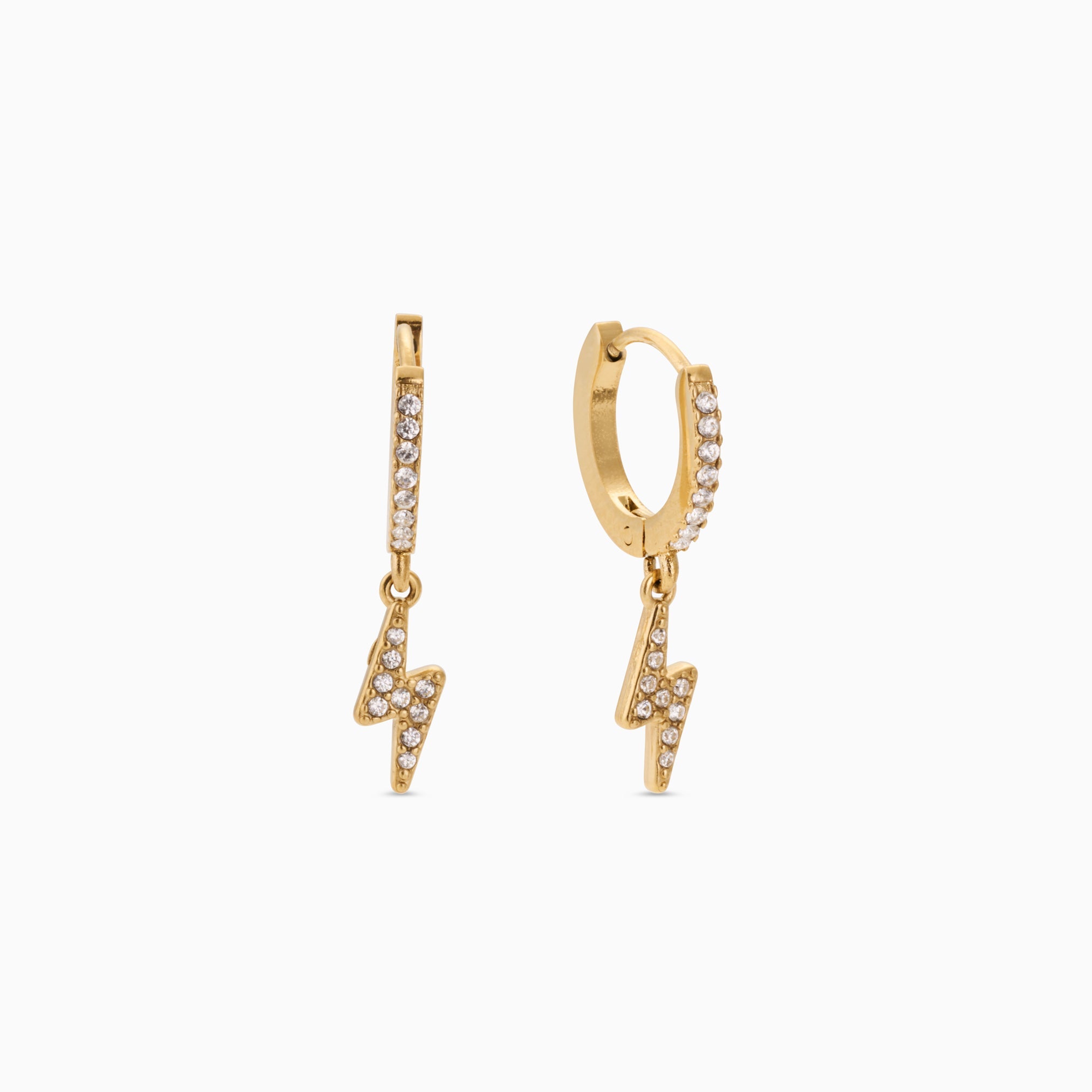 BOLT HUGGIES best gold plated tarnish and water resistant piece by Irish Jewellery brand - Lynott Jewellery