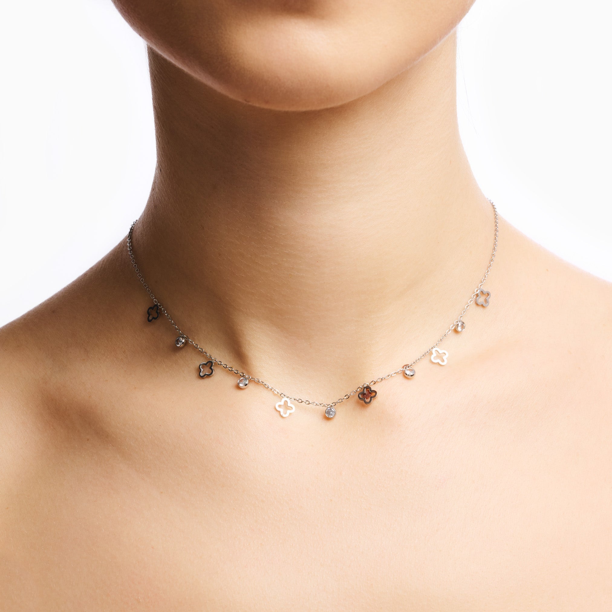 MINI CLOVER NECKLACE best gold plated tarnish and water resistant piece by Irish Jewellery brand - Lynott Jewellery