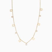 MINI CLOVER NECKLACE best gold plated tarnish and water resistant piece by Irish Jewellery brand - Lynott Jewellery