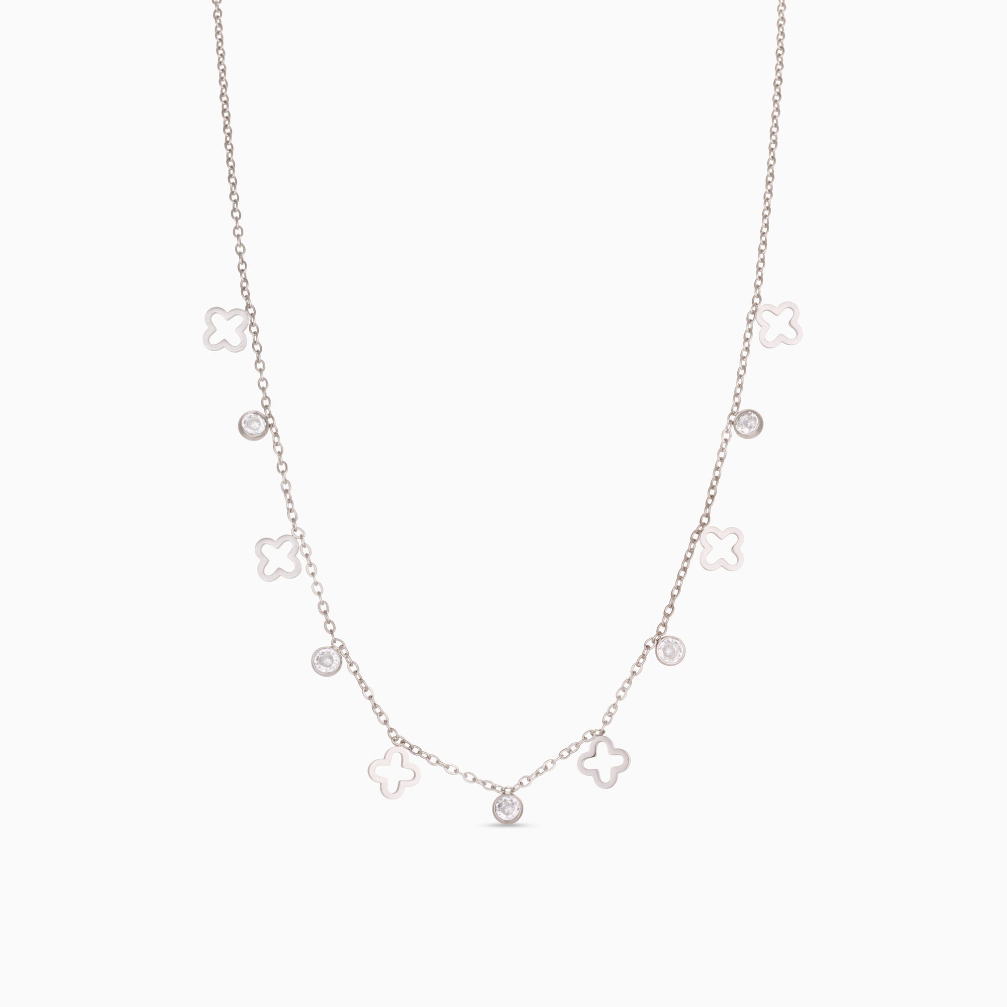 MINI CLOVER NECKLACE best gold plated tarnish and water resistant piece by Irish Jewellery brand - Lynott Jewellery