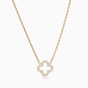 CLUSTER CLOVER NECKLACE best gold plated tarnish and water resistant piece by Irish Jewellery brand - Lynott Jewellery