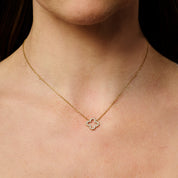 CLUSTER CLOVER NECKLACE best gold plated tarnish and water resistant piece by Irish Jewellery brand - Lynott Jewellery